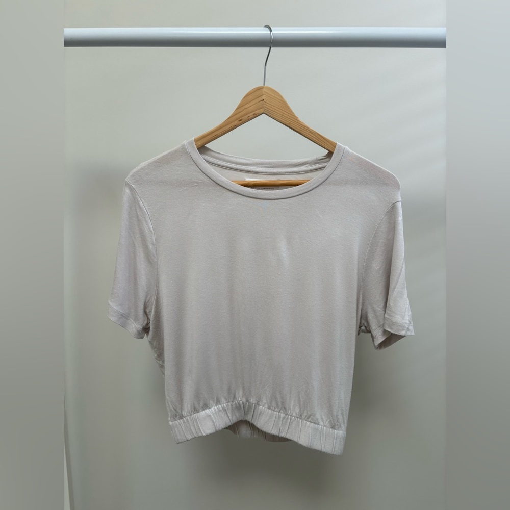 Oak + Fort Cropped Shirt w/Elastic Bottom